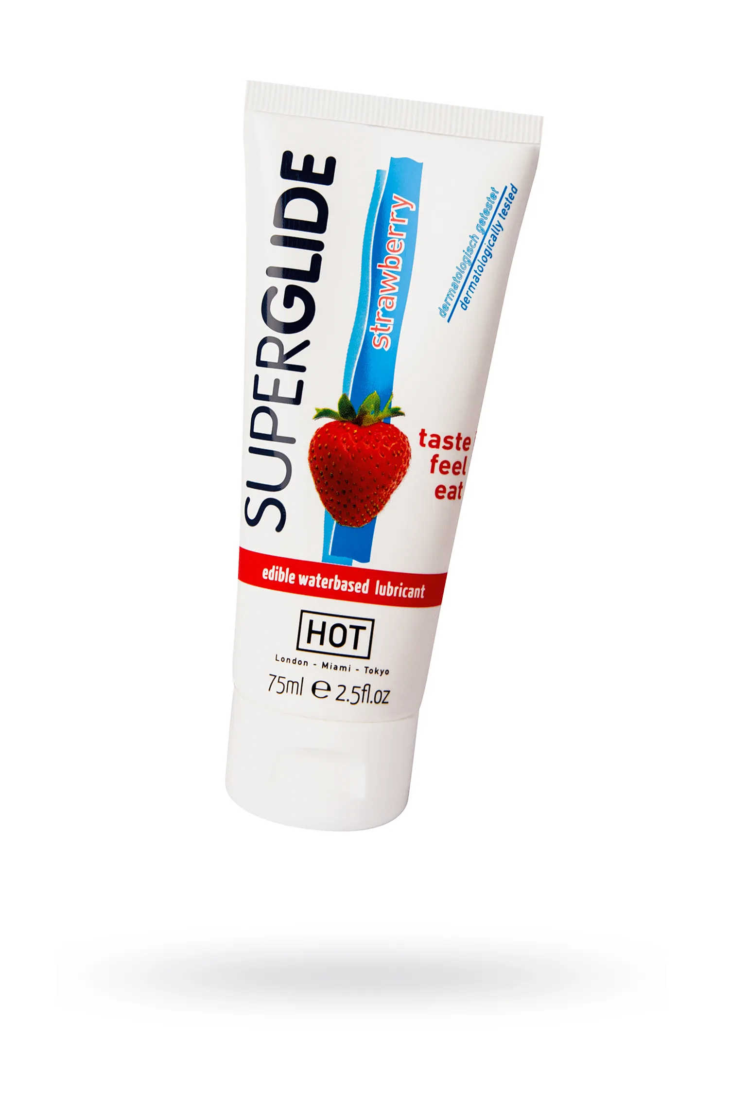 Съедобная смазка на водной основе Superglide для орального секса со вкусом клубники 75 мл