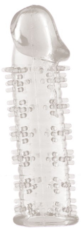 Насадка гелевая Toyfa, Прозрачная, 12 см, Ø 3