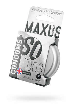 Презервативы Maxus, тонкие,железный кейс,3 шт.
