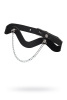 Чокер-волна с цепочкой Pecado BDSM, натуральная кожа, черный