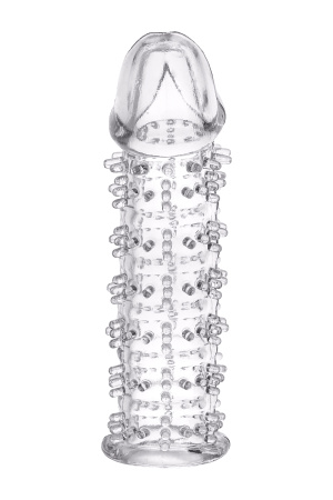 Насадка гелевая Toyfa, Прозрачная, 12 см, Ø 3